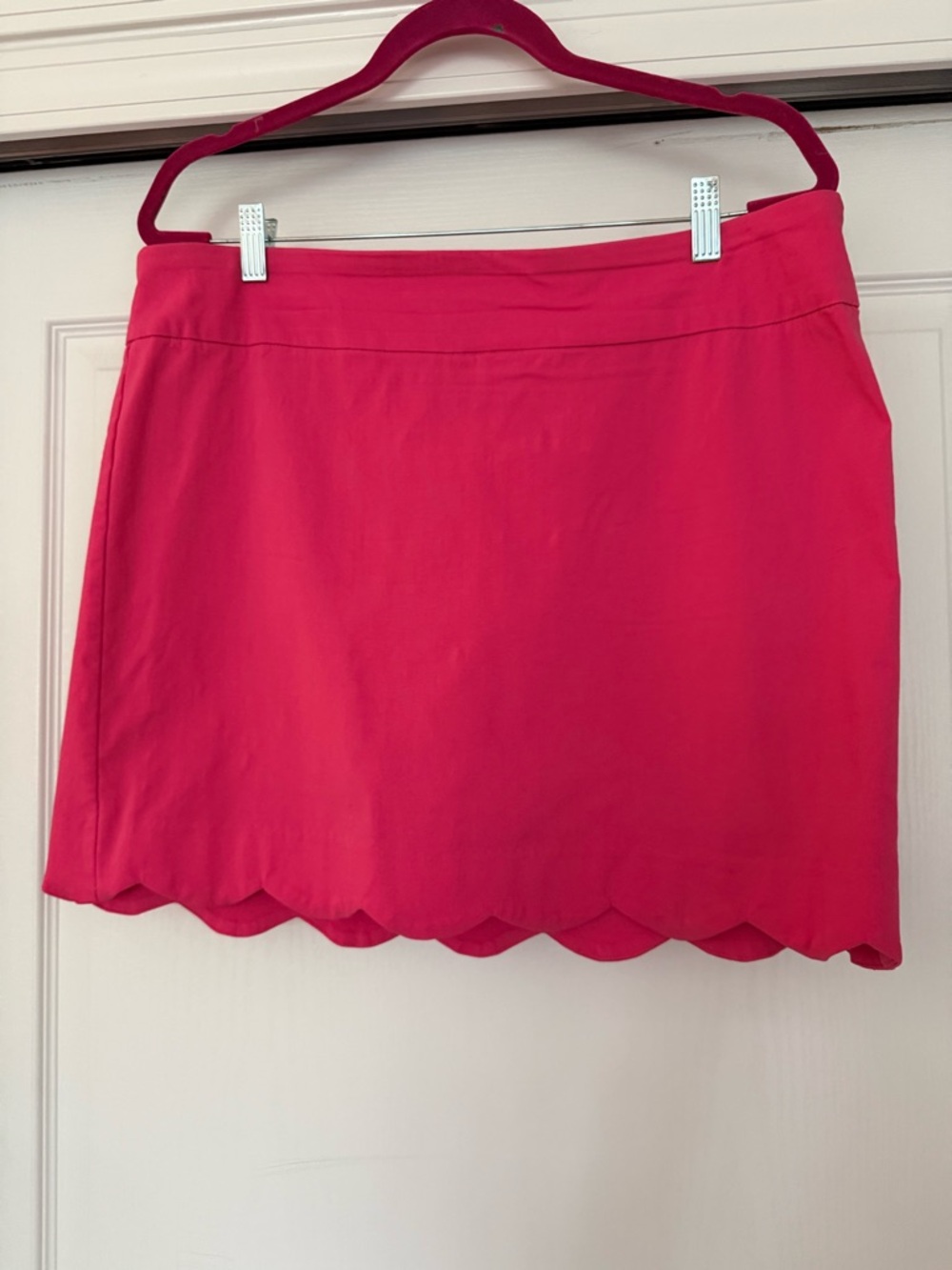 Zac & Rachel Hot Pink Scalloped Hem Skort - Picture 3 of 5